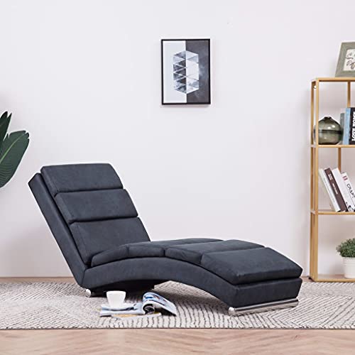Gecheer Relaxliege Liegesessel | Lounge Liege Chaiselongue | Wohnzimmer Liegestuhl Relaxsessel in Wildleder-Optik, Grau Gecheer Relaxliege Liegesessel | Lounge Liege Chaiselongue | Wohnzimmer Liegestuhl Relaxsessel in Wildleder-Optik, Grau von Gecheer