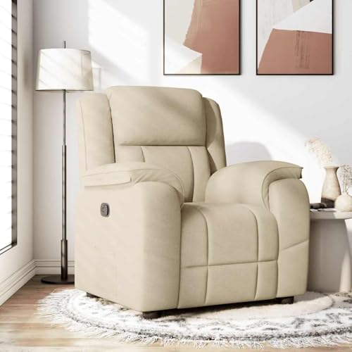 Gecheer Relaxsessel Creme Stoff fernsehsessel mit liegefunktion, Manuelle Liegefunktion Gecheer Relaxsessel Creme Stoff fernsehsessel mit liegefunktion, Manuelle Liegefunktion von Gecheer