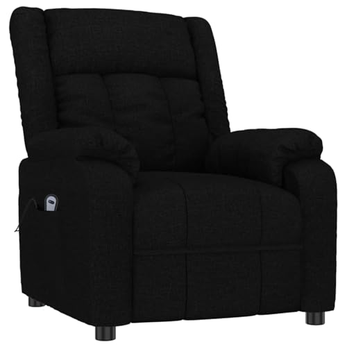 Gecheer Relaxsessel Elektrisch Schwarz Stoff von Gecheer