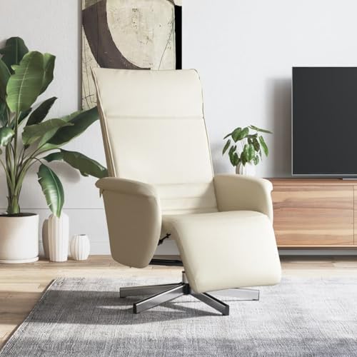 Gecheer Relaxsessel mit Fußteil Creme Kunstleder, Relaxsessel Fernsehsessel Lesesessel für Wohnzimmer Schlafzimmer Leseecke Gästezimmer356641 Gecheer Relaxsessel mit Fußteil Creme Kunstleder, Relaxsessel Fernsehsessel Lesesessel für Wohnzimmer Schlafzimmer Leseecke Gästezimmer356641 von Gecheer