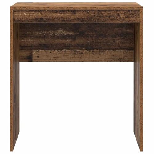 Gecheer Rustikaler Schreibtisch Altes Holz Spanplatte Klein Stauraum, Schreibtische Moderner Computertisch für Arbeitszimmer Schlafzimmer Wohnzimmer869384 von Gecheer