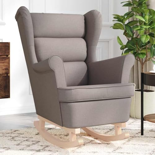 Gecheer Schaukelsessel Taupe 74x90x102 cm Stoff Sessel Wohnzimmer Fernsehsessel Liegesessel für Entspannung Homeoffice Leseecke Gecheer Schaukelsessel Taupe 74x90x102 cm Stoff Sessel Wohnzimmer Fernsehsessel Liegesessel für Entspannung Homeoffice Leseecke von Gecheer