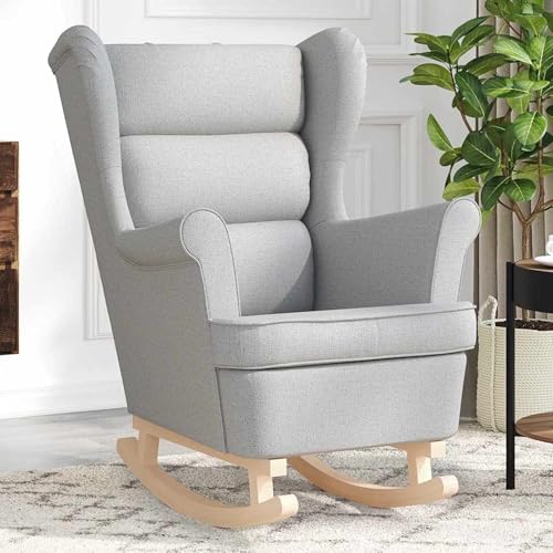 Gecheer Schaukelsessel Wolkengrau 74x90x102 cm Stoff Sessel Wohnzimmer Fernsehsessel Liegesessel für Entspannung Homeoffice Leseecke Gecheer Schaukelsessel Wolkengrau 74x90x102 cm Stoff Sessel Wohnzimmer Fernsehsessel Liegesessel für Entspannung Homeoffice Leseecke von Gecheer