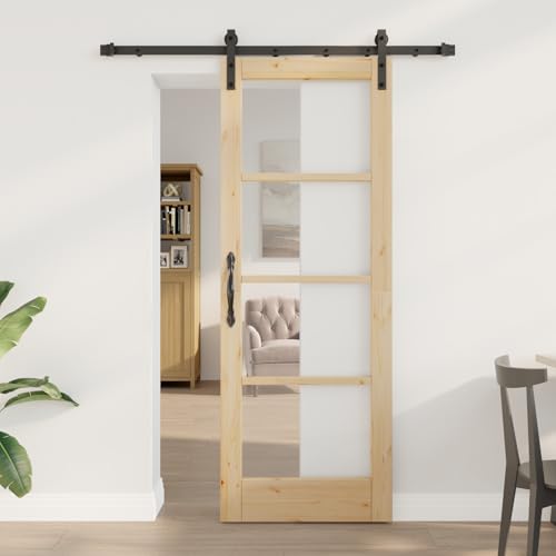 Gecheer Schiebetür mit Hardware-Set 'ORKDAL'73.5x198.5 cm von Gecheer