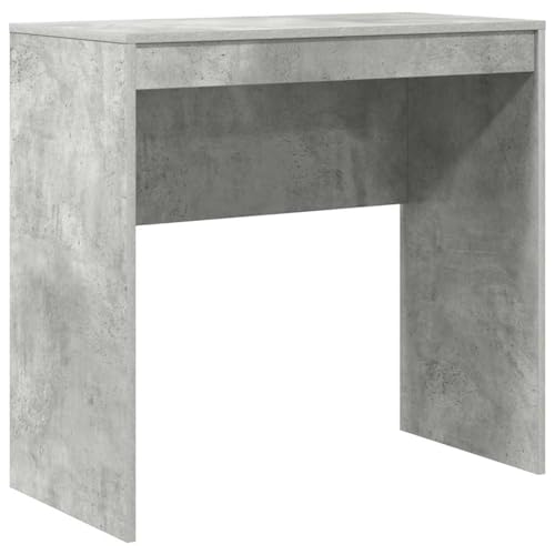 Gecheer Schreibtisch Beton Grau Spanplatte, Beton Grau-Finish Mittel, Schreibtische Moderner Computertisch für Arbeitszimmer Schlafzimmer Wohnzimmer869389 von Gecheer