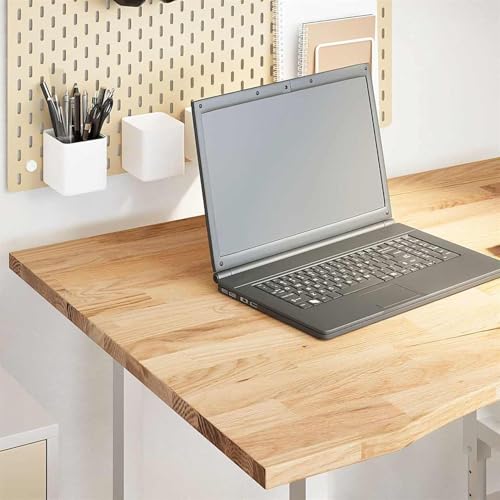 Gecheer Schreibtischplatte Unbehandelt 100x80x2,5 cm Massivholz Eiche, Tischplatte Baumkanten-Platte für Schreibtisch Küche Fensterbank Heimwerker-geeignet4009016 Gecheer Schreibtischplatte Unbehandelt 100x80x2,5 cm Massivholz Eiche, Tischplatte Baumkanten-Platte für Schreibtisch Küche Fensterbank Heimwerker-geeignet4009016 von Gecheer