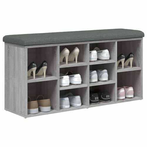 Gecheer Schuhbank Schuhschrank Schuhregal Sitztruhe Schuhständer Flurschrank Sitzbank Bank Flurbank Grau Sonoma 102x32x50 cm Holzwerkstoff Gecheer Schuhbank Schuhschrank Schuhregal Sitztruhe Schuhständer Flurschrank Sitzbank Bank Flurbank Grau Sonoma 102x32x50 cm Holzwerkstoff von Gecheer