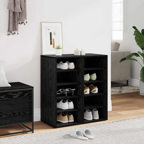 Gecheer Schuhschrank 2er Set Schwarz Eiche 32x35x70 cm Holzwerkstoff, Schuhregal Organizer für Flur Wohnzimmermöbel Diele Flur Treppenhaus862687 Gecheer Schuhschrank 2er Set Schwarz Eiche 32x35x70 cm Holzwerkstoff, Schuhregal Organizer für Flur Wohnzimmermöbel Diele Flur Treppenhaus862687 von Gecheer