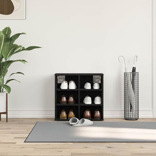 Gecheer Schuhschrank Schwarze Eiche 52,5x30x50 cm, Schuhregal Organizer für Flur Wohnzimmermöbel Diele Flur Treppenhaus862789 Gecheer Schuhschrank Schwarze Eiche 52,5x30x50 cm, Schuhregal Organizer für Flur Wohnzimmermöbel Diele Flur Treppenhaus862789 von Gecheer