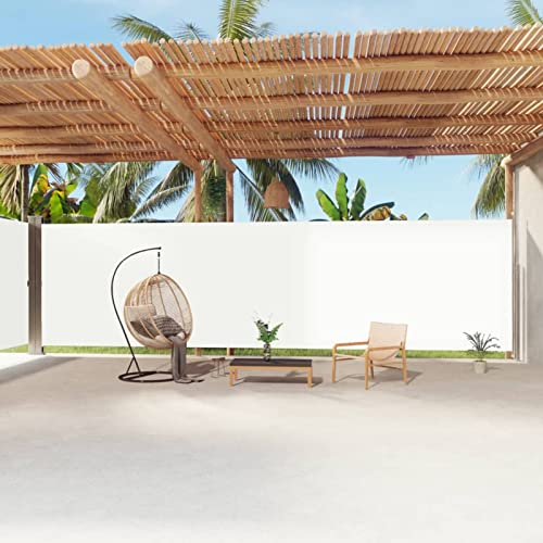 Gecheer Seitenmarkise Ausziehbar Creme 220x1200 cm von Gecheer