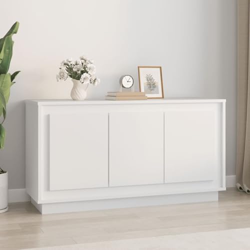 Gecheer Sideboard Weiß 102x35x55 cm Holzwerkstoff Moderne Kommode mit Schubladen und viel Stauraum für Wohnzimmer Flur Essbereich Gecheer Sideboard Weiß 102x35x55 cm Holzwerkstoff Moderne Kommode mit Schubladen und viel Stauraum für Wohnzimmer Flur Essbereich von Gecheer