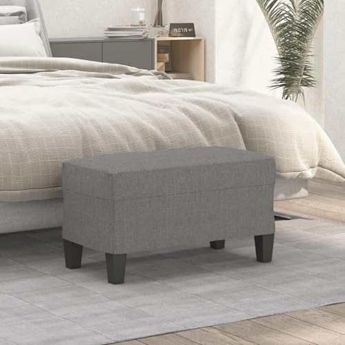 Gecheer Sitzbank Dunkelgrau 70x35x41 cm Stoff Hocker Fußablage als Sitzbank Flur im Wohnzimmer oder Schlafzimmer Gecheer Sitzbank Dunkelgrau 70x35x41 cm Stoff Hocker Fußablage als Sitzbank Flur im Wohnzimmer oder Schlafzimmer von Gecheer