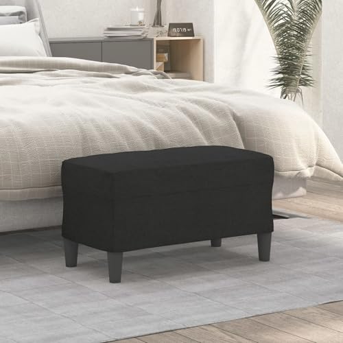 Gecheer Sitzbank Schwarz 70x35x41 cm Stoff Hocker Fußablage als Sitzbank Flur im Wohnzimmer oder Schlafzimmer Gecheer Sitzbank Schwarz 70x35x41 cm Stoff Hocker Fußablage als Sitzbank Flur im Wohnzimmer oder Schlafzimmer von Gecheer