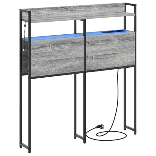 Gecheer Stauraum-Kopfteil Grau Sonoma 100 cm Holzwerkstoff Bettkopfteil für Schlafzimmer Hotel Erwachsene Kinder Jugendliche Doppelbett Gecheer Stauraum-Kopfteil Grau Sonoma 100 cm Holzwerkstoff Bettkopfteil für Schlafzimmer Hotel Erwachsene Kinder Jugendliche Doppelbett von Gecheer