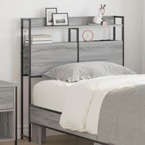 Gecheer Stauraum-Kopfteil Grau Sonoma 90 cm Holzwerkstoff Bettkopfteil für Schlafzimmer Hotel Erwachsene Kinder Jugendliche Doppelbett Gecheer Stauraum-Kopfteil Grau Sonoma 90 cm Holzwerkstoff Bettkopfteil für Schlafzimmer Hotel Erwachsene Kinder Jugendliche Doppelbett von Gecheer