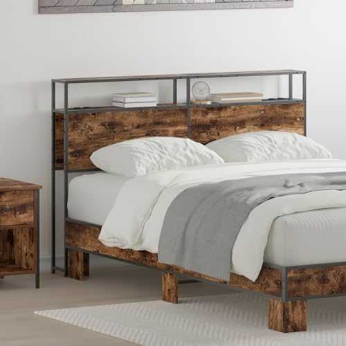 Gecheer Stauraum-Kopfteil mit Kopfteil mit Speicher Rauch-Eiche 160 cm Holzwerkstoff Bettkopfteil für Schlafzimmer Hotel Erwachsene Kinder Jugendliche Doppelbett Gecheer Stauraum-Kopfteil mit Kopfteil mit Speicher Rauch-Eiche 160 cm Holzwerkstoff Bettkopfteil für Schlafzimmer Hotel Erwachsene Kinder Jugendliche Doppelbett von Gecheer