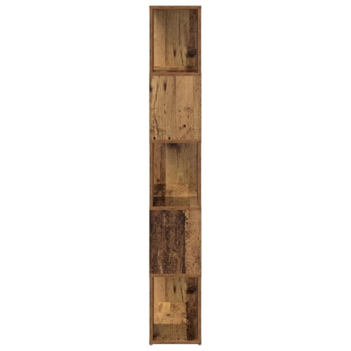 Gecheer TV Stand Verwittertes Holz Holzwerkstoff 60 x 24 x 155 cm Fernsehschrank Fernsehtisch Wohnwand für Wohnzimmer Home-Cinema Gamerzimmer von Gecheer