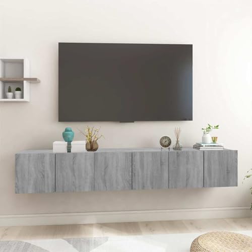 Gecheer TV-Wandschränke 3 STK. Grau Sonoma 60x30x30 cm Holzwerkstoff, Fernsehschrank Fernsehtisch Wohnwand für Wohnzimmer Home-Cinema Gamerzimmer815872 Gecheer TV-Wandschränke 3 STK. Grau Sonoma 60x30x30 cm Holzwerkstoff, Fernsehschrank Fernsehtisch Wohnwand für Wohnzimmer Home-Cinema Gamerzimmer815872 von Gecheer