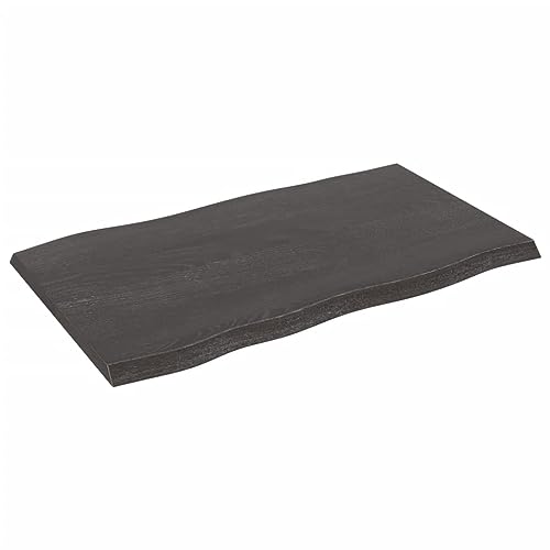 Gecheer Tischplatte, Holzplatte Holztischplatte für Tisch Esstisch Couchtisch,Massivholzplatte Handgefertigt mit Baumkante, Ersatztischplatte 100 x 60 x 4 cm (L x B x H) Max. Belastbarkeit: 48 kg von Gecheer