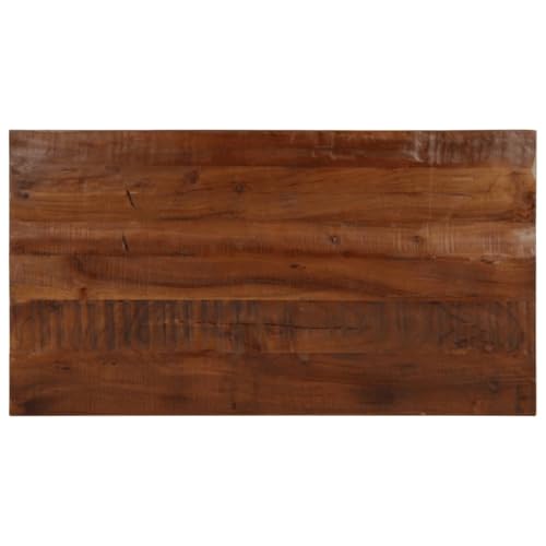 Gecheer Tischplatte 100x60x2,5 cm Rechteckig Altholz Massiv von Gecheer
