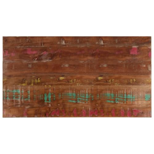 Gecheer Tischplatte 110x60x3,8 cm Rechteckig Altholz Massiv von Gecheer