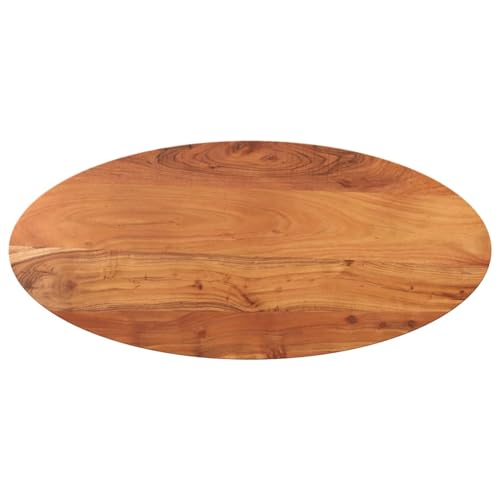 Gecheer Tischplatte 140x60x3,8 cm Oval Massivholz Akazie, Tischplatte Baumkanten-Platte für Schreibtisch Küche Fensterbank Heimwerker-geeignet Gecheer Tischplatte 140x60x3,8 cm Oval Massivholz Akazie, Tischplatte Baumkanten-Platte für Schreibtisch Küche Fensterbank Heimwerker-geeignet von Gecheer