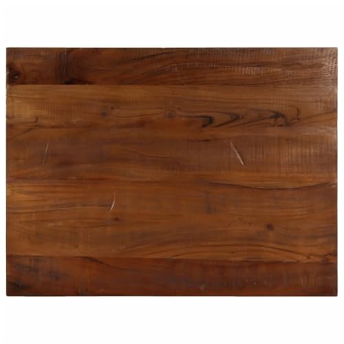 Gecheer Tischplatte 70x60x2,5 cm Rechteckig Altholz Massiv von Gecheer