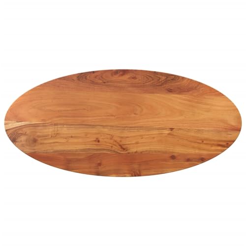 Gecheer Tischplatte 80x40x3,8 cm Oval Massivholz Akazie, Tischplatte Baumkanten-Platte für Schreibtisch Küche Fensterbank Heimwerker-geeignet Gecheer Tischplatte 80x40x3,8 cm Oval Massivholz Akazie, Tischplatte Baumkanten-Platte für Schreibtisch Küche Fensterbank Heimwerker-geeignet von Gecheer