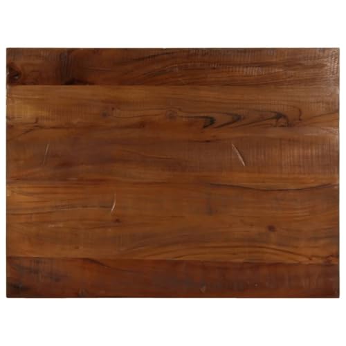 Gecheer Tischplatte 80x60x2,5 cm Rechteckig Altholz Massiv von Gecheer