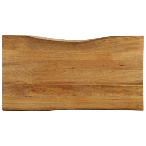 Gecheer Tischplatte mit Baumkante 100x60x3,8 cm Massivholz Mango, Tischplatte Baumkanten-Platte für Schreibtisch Küche Fensterbank Heimwerker-geeignet Gecheer Tischplatte mit Baumkante 100x60x3,8 cm Massivholz Mango, Tischplatte Baumkanten-Platte für Schreibtisch Küche Fensterbank Heimwerker-geeignet von Gecheer