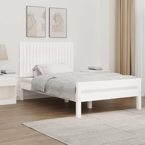 Gecheer Wand-Kopfteil Weiß 108x3x60 cm Massivholz Kiefer Bettkopfteil für Schlafzimmer Hotel Erwachsene Kinder Jugendliche Doppelbett Gecheer Wand-Kopfteil Weiß 108x3x60 cm Massivholz Kiefer Bettkopfteil für Schlafzimmer Hotel Erwachsene Kinder Jugendliche Doppelbett von Gecheer