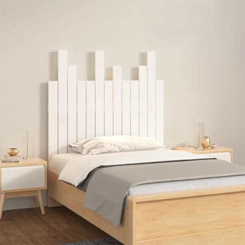 Gecheer Wand-Kopfteil Weiß 82,5x3x80 cm Massivholz Kiefer Bettkopfteil für Schlafzimmer Hotel Erwachsene Kinder Jugendliche Doppelbett Gecheer Wand-Kopfteil Weiß 82,5x3x80 cm Massivholz Kiefer Bettkopfteil für Schlafzimmer Hotel Erwachsene Kinder Jugendliche Doppelbett von Gecheer