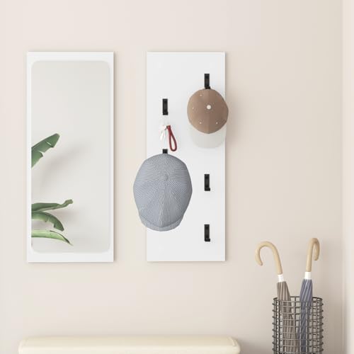 Gecheer Wandmontierter Kleiderständer Weiß 30 x 1.5 x 80 cm, Garderobenhaken Wandgarderobe für Flur Wohnzimmer Wohnungseingang Gecheer Wandmontierter Kleiderständer Weiß 30 x 1.5 x 80 cm, Garderobenhaken Wandgarderobe für Flur Wohnzimmer Wohnungseingang von Gecheer