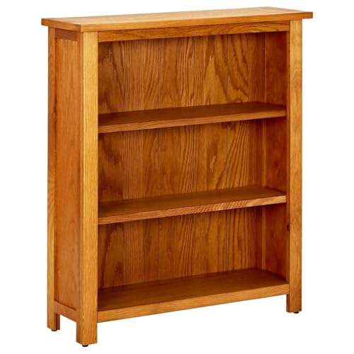 Gecheer Wandregal, Bücherregal mit 3 Regalen, 70 x 22,5 x 82 cm, massives Eichenholz Gecheer Wandregal, Bücherregal mit 3 Regalen, 70 x 22,5 x 82 cm, massives Eichenholz von Gecheer