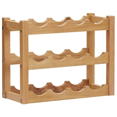 Gecheer Weinregal für 12 Flaschen 47 x 21 x 36 cm Eiche Massivholz Weinregal Flaschenregal Stabiles Kellerregal für Weinlagerung Wohnung Bar Weinkeller Gecheer Weinregal für 12 Flaschen 47 x 21 x 36 cm Eiche Massivholz Weinregal Flaschenregal Stabiles Kellerregal für Weinlagerung Wohnung Bar Weinkeller von Gecheer