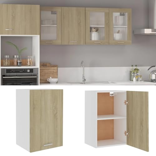 Hängeschrank Lyon Sonoma-Eiche 39,5x31x60 cm Holzwerkstoff Hängender Küchenschrank Lagerschrank für Bad Küche Büro Hängeschrank Lyon Sonoma-Eiche 39,5x31x60 cm Holzwerkstoff Hängender Küchenschrank Lagerschrank für Bad Küche Büro von Gecheer