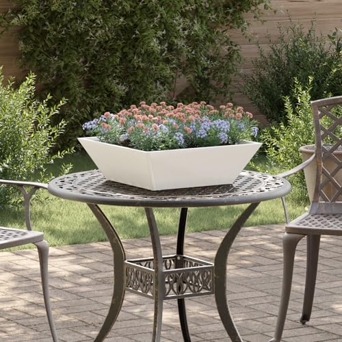 Kunststoff-Pflanzer 5 pcs Weiß 50 x 50 x 15 cm Stahl, Pflanzkasten Großes Pflanzbeet Hochbeet für Gemüse Blumen auf Balkon Terrasse Garten873827 Kunststoff-Pflanzer 5 pcs Weiß 50 x 50 x 15 cm Stahl, Pflanzkasten Großes Pflanzbeet Hochbeet für Gemüse Blumen auf Balkon Terrasse Garten873827 von Gecheer