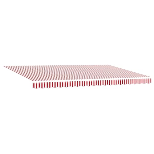 Gecheer Manuelle einziehbare Markise Rot und Weiß Streifen 500x300 cm Markise Balkon Terrassenüberdachung für Terrasse Garten Café Gecheer Manuelle einziehbare Markise Rot und Weiß Streifen 500x300 cm Markise Balkon Terrassenüberdachung für Terrasse Garten Café von Gecheer