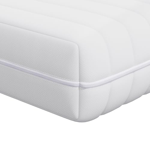 Matratzen Weiß 90 x 200 cm 100% Polyester-Gewebe, Schaummatratze für Kinderzimmer Gästebett Teenager Erwachsene von Gecheer