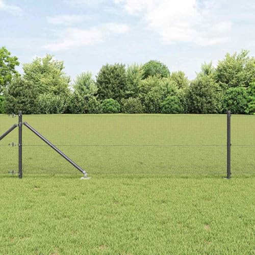 Schutzzaun mit 13 Spike-Posts Grau 0,8x100 m Stahl, Zaunpfosten Gartenzaunpfähle Drahtzäune für temporäre Zäune Gemüsebeete Hühnergehege Weidegrundstück3352259 Schutzzaun mit 13 Spike-Posts Grau 0,8x100 m Stahl, Zaunpfosten Gartenzaunpfähle Drahtzäune für temporäre Zäune Gemüsebeete Hühnergehege Weidegrundstück3352259 von Gecheer