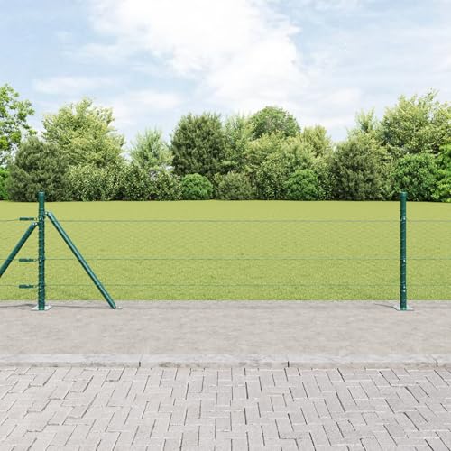 Sechskant Drahtzaun mit 7 Flanschen 0.5x25 m Stahl grün Sechseckgeflecht Feldzaun für Hühnerstall Kaninchengehege Wildschutz von Gecheer