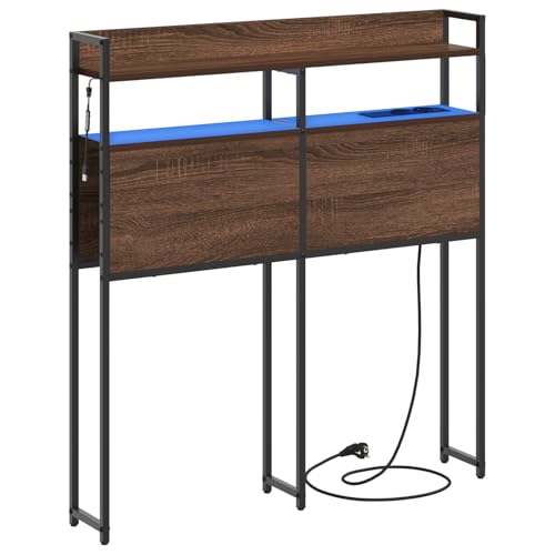 Stauraum-Kopfteil Braun Eiche 100 cm Holzwerkstoff Bettkopfteil für Schlafzimmer Hotel Erwachsene Kinder Jugendliche Doppelbett Stauraum-Kopfteil Braun Eiche 100 cm Holzwerkstoff Bettkopfteil für Schlafzimmer Hotel Erwachsene Kinder Jugendliche Doppelbett von Gecheer