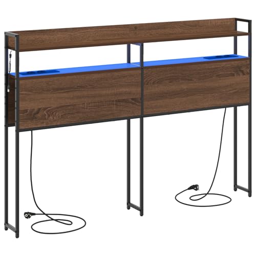Stauraum-Kopfteil Braun Eiche 150 cm Holzwerkstoff Bettkopfteil für Schlafzimmer Hotel Erwachsene Kinder Jugendliche Doppelbett Stauraum-Kopfteil Braun Eiche 150 cm Holzwerkstoff Bettkopfteil für Schlafzimmer Hotel Erwachsene Kinder Jugendliche Doppelbett von Gecheer