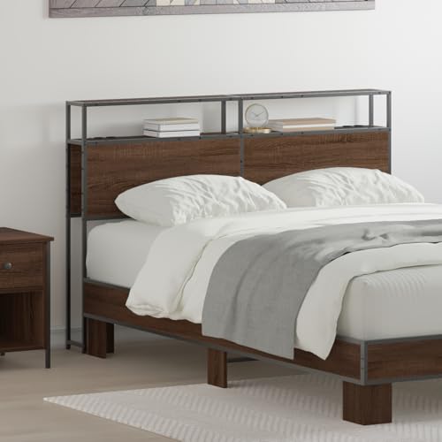 Stauraum-Kopfteil mit Kopfteil mit Speicher Braun Eiche 135 cm Holzwerkstoff Bettkopfteil für Schlafzimmer Hotel Erwachsene Kinder Jugendliche Doppelbett Stauraum-Kopfteil mit Kopfteil mit Speicher Braun Eiche 135 cm Holzwerkstoff Bettkopfteil für Schlafzimmer Hotel Erwachsene Kinder Jugendliche Doppelbett von Gecheer