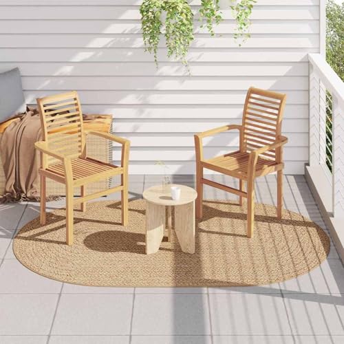 Teppich Braun 160 x 230 cm PP Wohnzimmer Einfacher Teppich Terrassenteppich für Terrasse und Garten Teppich Braun 160 x 230 cm PP Wohnzimmer Einfacher Teppich Terrassenteppich für Terrasse und Garten von Gecheer