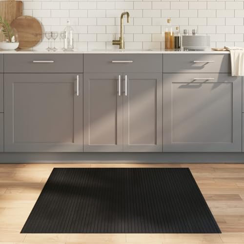 Teppich Rechteckig Schwarz 100x100 cm Bambus Wohnzimmer Einfacher Teppich Terrassenteppich für Terrasse und Garten Teppich Rechteckig Schwarz 100x100 cm Bambus Wohnzimmer Einfacher Teppich Terrassenteppich für Terrasse und Garten von Gecheer
