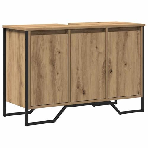 Waschbeckenschrank Eiche 91x35x60 cm Holzwerkstoff Moderner Badezimmerschrank für Waschtische Kleine Bäder Gäste-WC Waschbeckenschrank Eiche 91x35x60 cm Holzwerkstoff Moderner Badezimmerschrank für Waschtische Kleine Bäder Gäste-WC von Gecheer