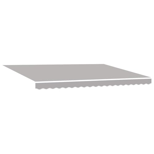 manuelle einziehbare Markise mit LED Markise Balkon Terrassenüberdachung für Terrasse Garten Café von Gecheer