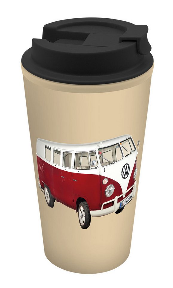 Geda Labels GmbH Coffee-to-go-Becher VW Classic rot 400ml, PP, Beige, 500ml, doppelwandig Geda Labels GmbH Coffee-to-go-Becher VW Classic rot 400ml, PP, Beige, 500ml, doppelwandig von Geda Labels GmbH