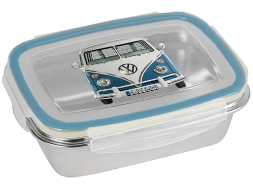 GEDA LABELS Brotdose VW Classic blau 850ml Edelstahl von Gedalabels